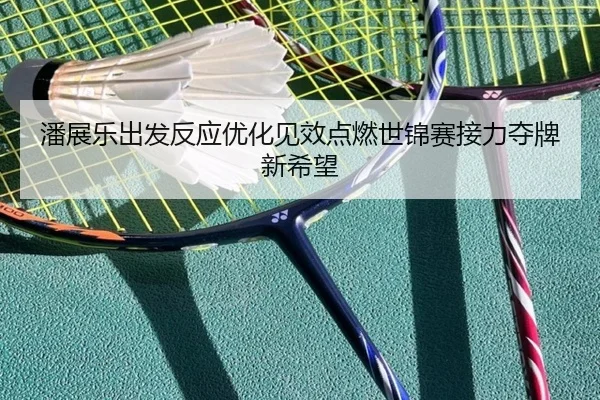 潘展乐出发反应优化见效点燃世锦赛接力夺牌新希望